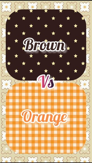Brown 🤎 Vs 🧡 Orange // who is best ? #shortvideo