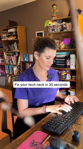 Tech neck is real and your shoulders are tired of holding all that tension. Here’s the easiest fix: imagine a string pulling you straight up from the earth to the sky. Everything else falls into place. 懶 Follow for more wellness tips! #wellness #health #healthtips #holistichealth | Holistic Health Care Centers | Facebook