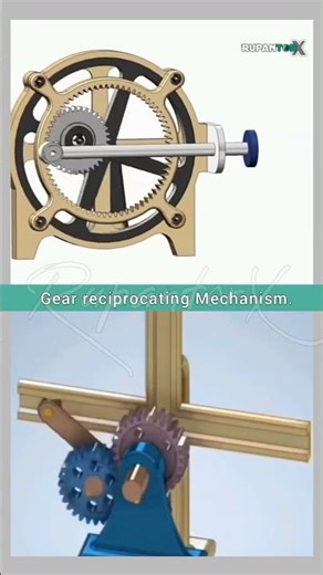 Gear reciprocating Mechanism.#foryou #automobile #sciencefacts #technology