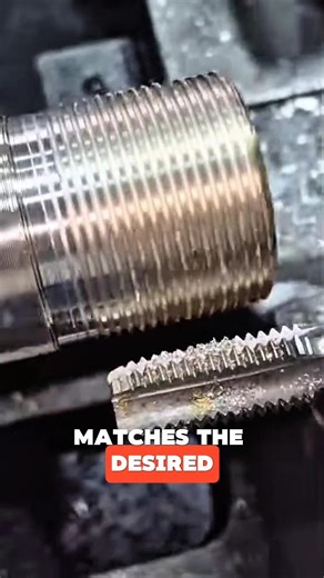 External Thread Manufacturing Process #engineering #mechanic
