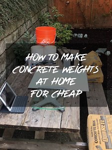 How to make concrete weights at home for cheap