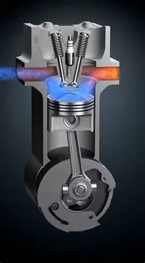 4-Stroke Engine Explained Step by Step | Intake, Compression, Power, Exhaust #viral #tech #shorts