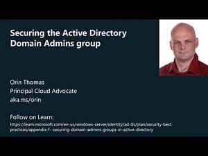 Securing the Active Directory Domain Admins group