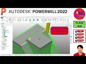#18 Autodesk powermill 2022 class 18 | powermill2022 #Optimised constant Z finishing