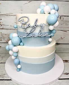 Custom First Name Baby Shower Cake Topper Name Charm Double Layer Personalized Baby Shower Newborn Party Decor - Etsy