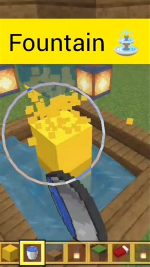 Day:43 Minecraft Easy Fountain #minecraftsurvivalseries100days