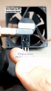The fan rotates automatically according to the temperature, very very simple. #fanautomatic #temperaturesensor #simpleproject #electronictech #trendinginJanuary | Herman Suhaemi