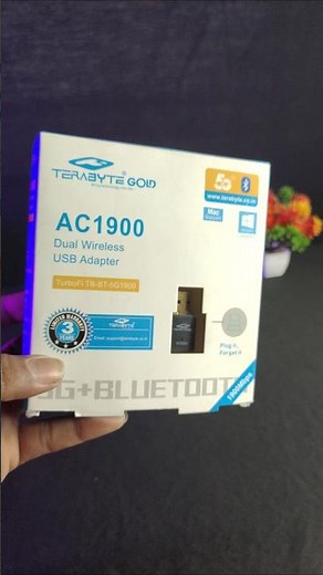 TERABYTE 5G Wifi & Bluetooth AC1900 Dual USB Wireless Adapter#pcWifi#laptopWifi#terabyte#shorts