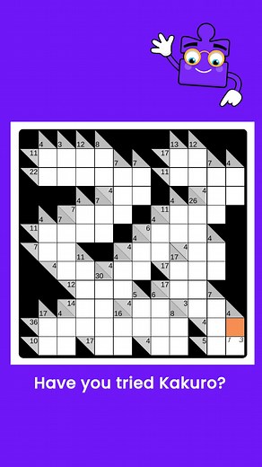 Ever tried a Kakuro puzzle? 樂 | puzzling.com | Facebook