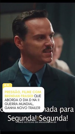 Pressão, filme com Brendan Fraser que aborda o Dia D na II Guerra Mundial, ganha novo trailer