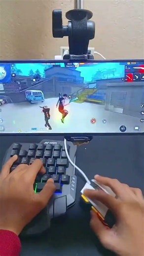 keyboard and mouse connecting free fire gameplay #❤️❤️❤️💙💙