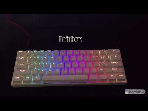 All RGB color options on the Anne Pro 2 60% Mechanical Keyboard