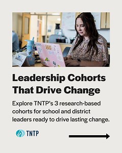 🚨 Deadline Alert 🚨 Our leadership development cohorts are closing soon—and you don’t want to wait until September 1 to apply. ✅Designed for school and district leaders ✅Fully virtual ✅Coaching, collaboration, and strategic support All for just $5,000. If you’ve been thinking about it, now is the time. Seats are limited. Secure your spot today➡️: https://ow.ly/UhFp50WCgXu #SchoolLeadership #LeadershipDevelopment #PathsOfOpportunity #OpportunityMakers | TNTP