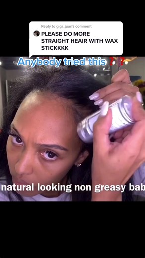 Black Girl Hair Edge Wax Stick Demo and Tutorial