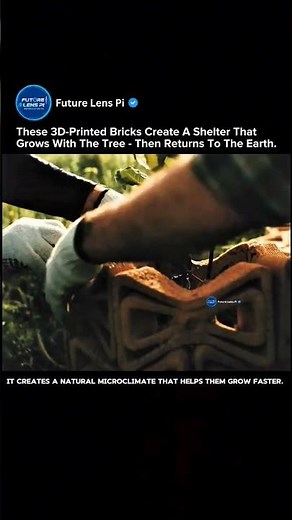 3D Printed Earthen Shelters Create Microclimate Boosts for Young Trees #3dprinting #shorts #tech