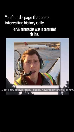@purehistorydaily on Instagram: "In August 2018, Richard “Beebo” Russell, a 29-year-old ground service agent at Seattle–Tacoma International Airport, used his ground access to enter the cockpit of a Horizon Air Q400. Though he had no formal flight training, he managed to start the aircraft, taxi onto the runway, and take off. For nearly 75 minutes, he flew over the Puget Sound, speaking calmly with air traffic control. He kept the plane away from cities and people, never intending to hurt anyone