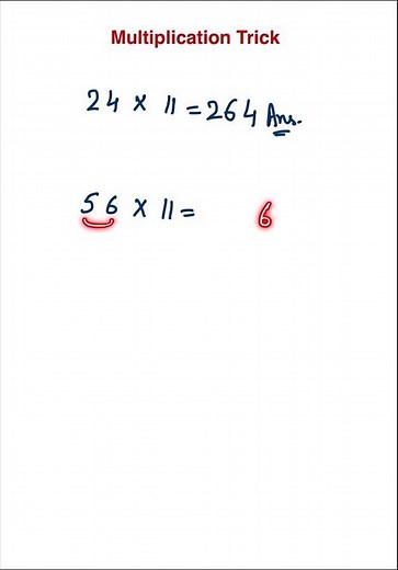 Multiply Any Number by 11 in Just Seconds | Super Fast Mental Math Trick | Math Made Easy