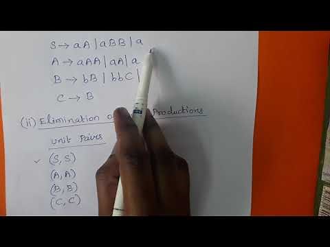 Theory of Computation: Chomsky Normal Form with Example