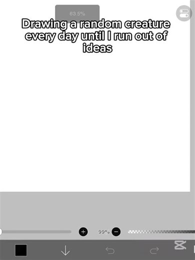 Drawing random creature every day | Day 1