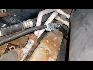How to FIX A LEAKING AC LINE in Your Car WITH A 12.00 HOSE- FAST AND EASY