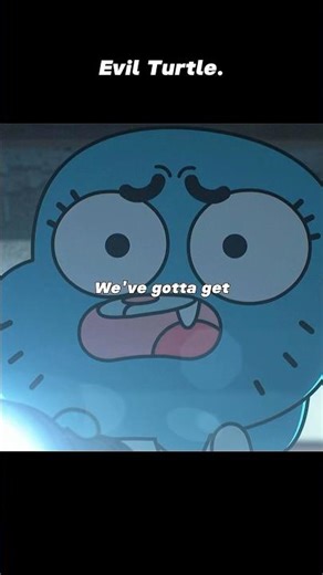Evil Turtle.😱#gumball #shorts