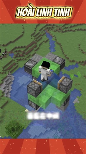 🔥 Tạo Máy Sóng Thần Trong Minecraft Chỉ Với Slime & Piston | Quá Bá Đạo! #shots #games #minecraft