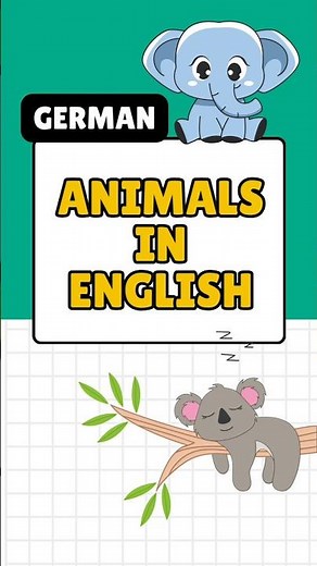 🐱🐯German A1 Vocabulary-Animals|Easy Learning