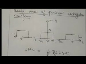 Fourier series of periodic rectangular function in hindi