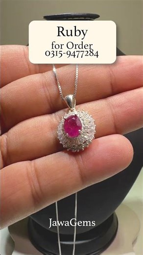 Ruby Pendant | Jawa Gems #shorts #gemstone #viral