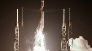 SpaceX launches GPS satellite from Cape Canaveral, setting stage for astronauts