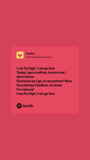 Reality (Lost Frequencies & Janieck) - Song Lyrics Overview