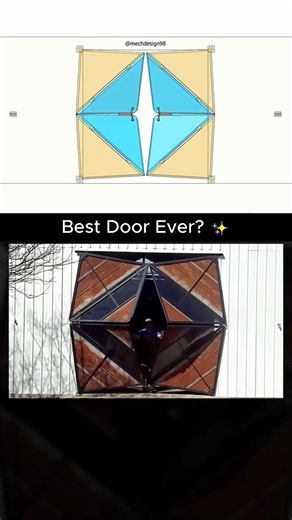 Best Door Ever?✨🚪 #engineering #machine #mechanism #3dprinting