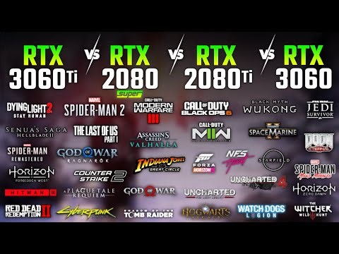 RTX 3060 Ti vs RTX 2080 SUPER vs RTX 2080 Ti vs RTX 3060 in 2025 | Test in 33 Games | 1080p