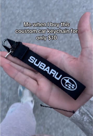 This keycahin is abailiable for any car brand and also comes in so many colors! Get yours now using my link. #tiktokshop #fyp #viral #cars #keychain #subaru #wrx #carsoftiktok #fast #sell #shop #cringe #motorsports #carkeys #keys
