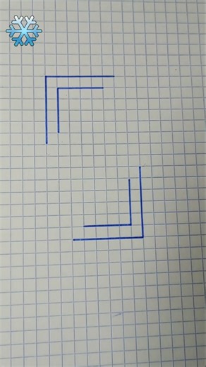 ☀️Interesting 3D drawing on a graph paper. How to draw a 3D illusion.