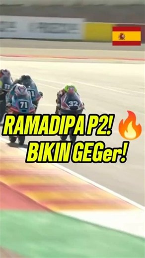 🟢RAMADIPA TAKES P2! RACE 1 🔥 ARAGON PODIUM SHOCKER! #trending #viral #shorts #fyp #youtubeshorts