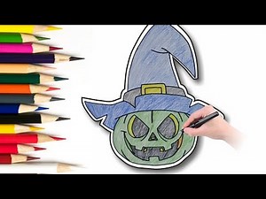 How to Colour Halloween Easy for Kids | Step-by-Step Drawing | Part 2