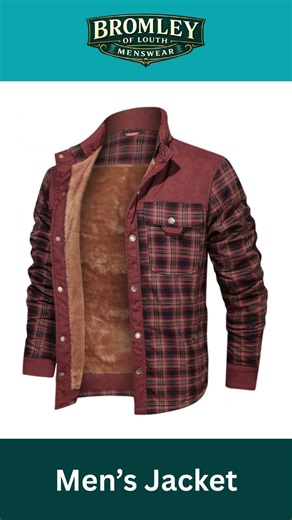 Men’s Wool Thick Coat Jacket – Casual Autumn Winter Button-Up Outerwear