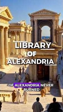 THE LIBRARY OF ALEXANDRIA: THE KNOWLEDGE HUMANITY LOST. #ancienthistory #ancientegypt #history