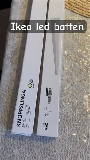 IKEA LED Batten Light KNOPPSLINGA – Budget Friendly Brightness! #unboxing #ikea #viralshort #lights