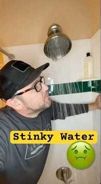 Say Goodbye To Stinky Shower Water!💦 #plumbing #plumber #diy