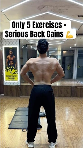 Only 5 Exercises = Serious Back Gains 💪