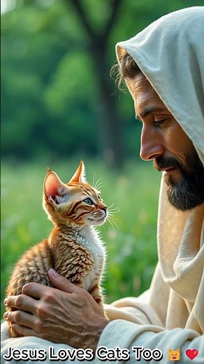 Jesus Loves Cats Too 🐱❤️ #love #jesus #faithdome #walkwithjesus #faith #god #christianshorts