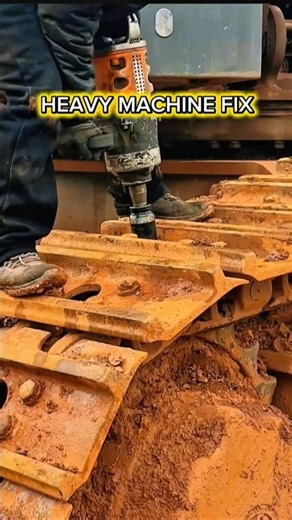Heavy Equipment Track Repair | Skilled Mechanic Restoring a Crawler System.