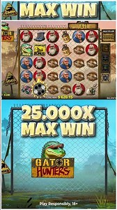 25000x MAX WIN on Gator Hunters 🐊 | No Limit City Bonus Round!