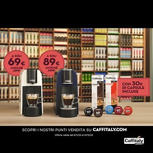 116K views · 204 reactions | La mattina NON andrai più a farti un caffè… Per un’esperienza mai provata prima, scegli Caffitaly: il sistema innovativo che combina perfettamente la tecnologia di capsule e macchina. Oggi da soli 69€ con 30€ di capsule incluse, approfittane subito! | Caffitaly System | Facebook