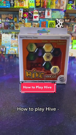 How to play Hive - a modern classic about insects and strategics. Portable, easy to learn and full of strategy, you cant go wrong with this one! Perfect for taking on your travels, introducing to newbies, or slamming out for a quick bit of fun. #hive #boardgames #howtotiktok #fyp #strategygames #gamesnight #insects #travelgames #fun