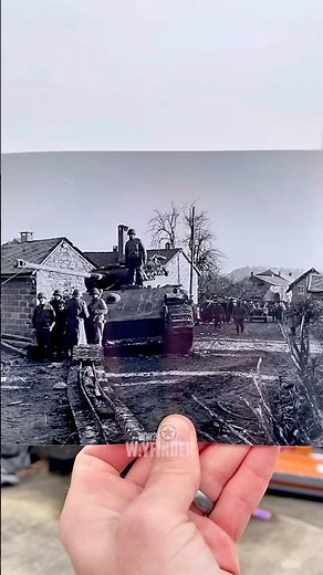 Tank Graveyard December 1944 Then and Now. #thenandnow #battleofthebulge #panthertank
