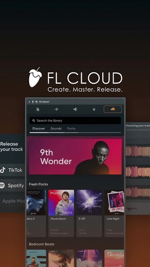 FL Cloud is out now! Introduced with the FL Studio 21.2 update, FL Cloud delivers a deeply-integrated sound library, AI-powered mastering, and unlimited distribution right inside your DAW. Watch the video then try it for free!