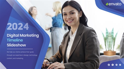 Digital Marketing Timeline Slideshow